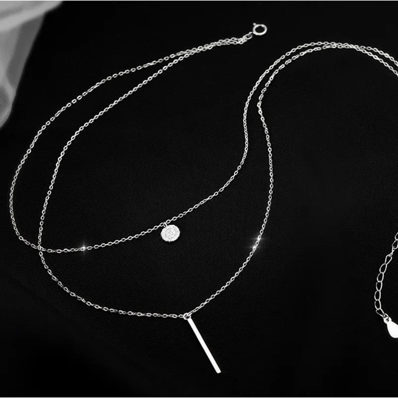 Double Layer Sterling Necklace