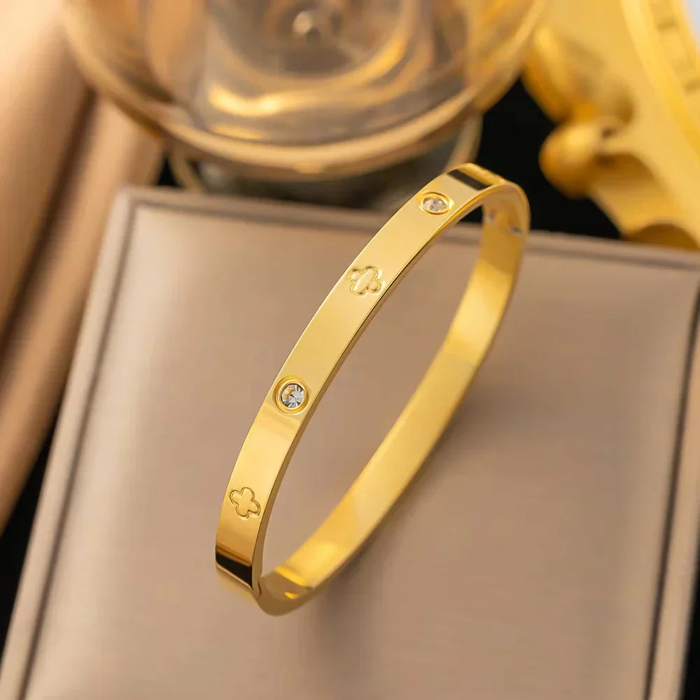 Elegant Crystal Bangles